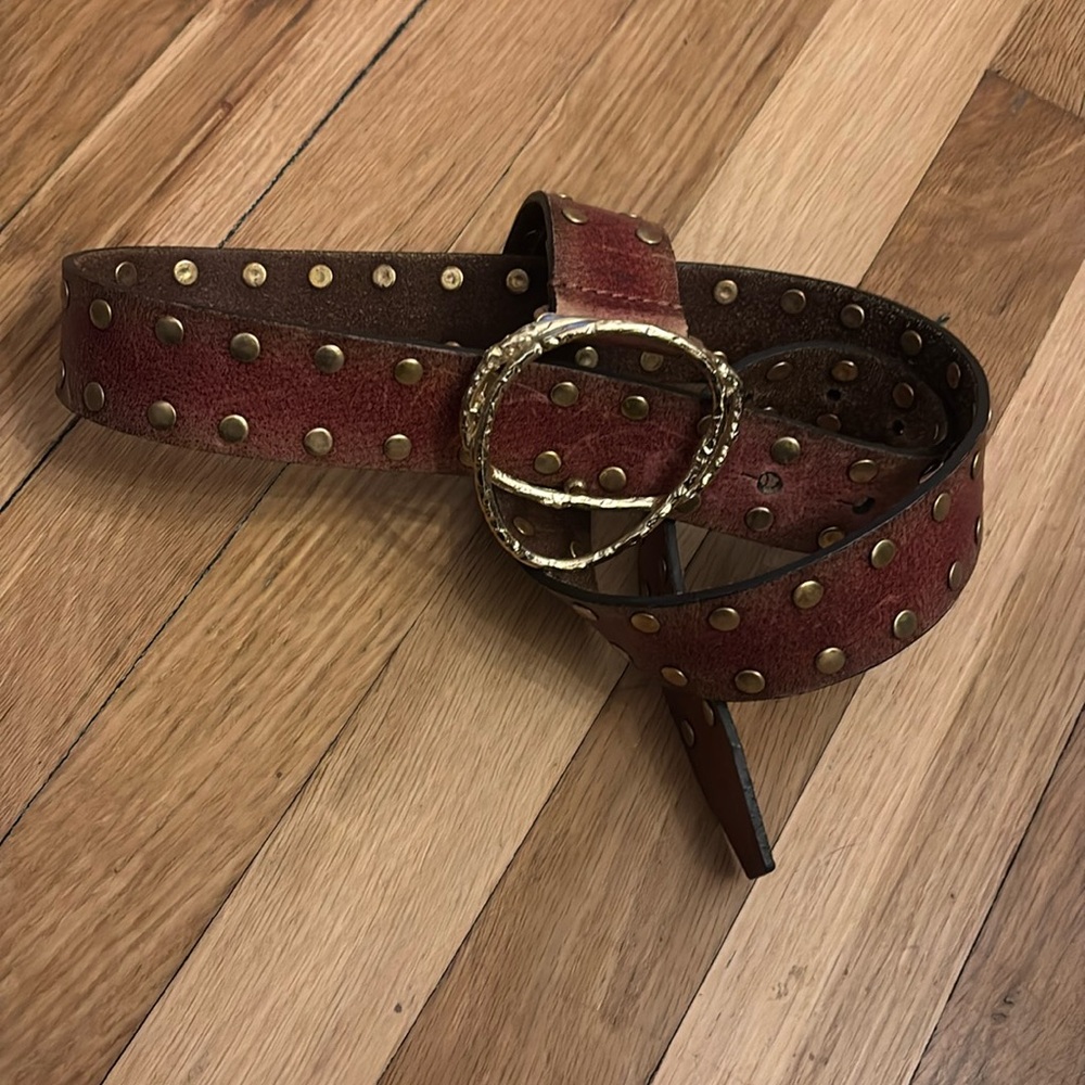 Large leather belt